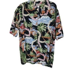 Evergreen Island Made In Hawaii Men's Tropical Hawaiian Floral Vacay Shirt XXL